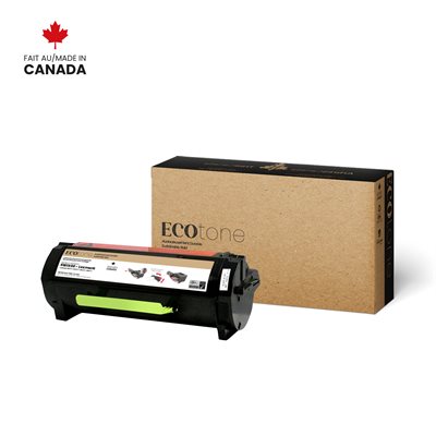 EcoTone Toner Cartridge - Remanufactured for Lexmark 51B1X00 - Black - 20000 Pages