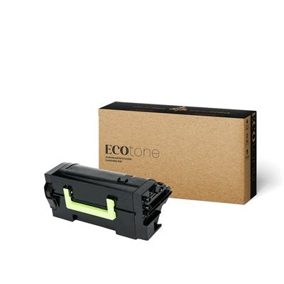 EcoTone Toner Cartridge - Remanufactured for Lexmark 58D1H00 - Black - 15000 Pages - 1 Pack