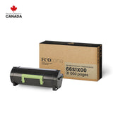 EcoTone Toner Cartridge - Remanufactured for Lexmark 66S1X00 - Black -28400 Pages - 1 Pack (Copy)