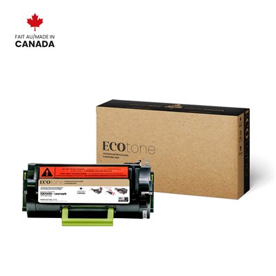 EcoTone Toner Cartridge - Remanufactured for Lexmark 52D1X00 / 521X - Black - 45000 Pages - 1 Pack