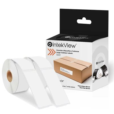 IntekView OEM Labels 1 4 / 10'' x 3 1 / 2'' (2 x 260)