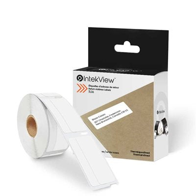 IntekView OEM Return Labels 3 / 4'' x 2'' (1 x 500)